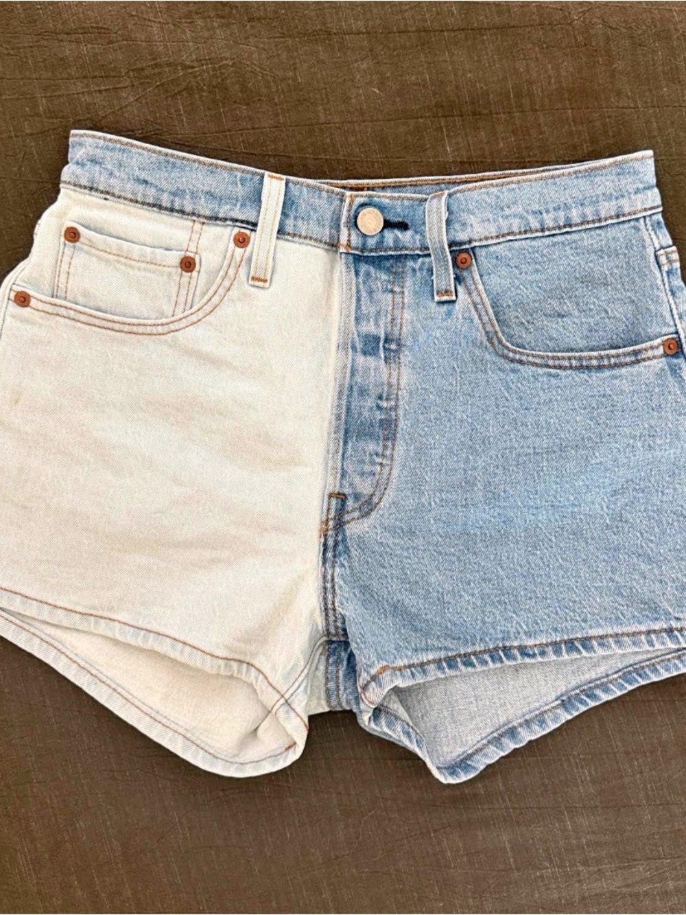 Levi's Two-Tone Denim Shorts